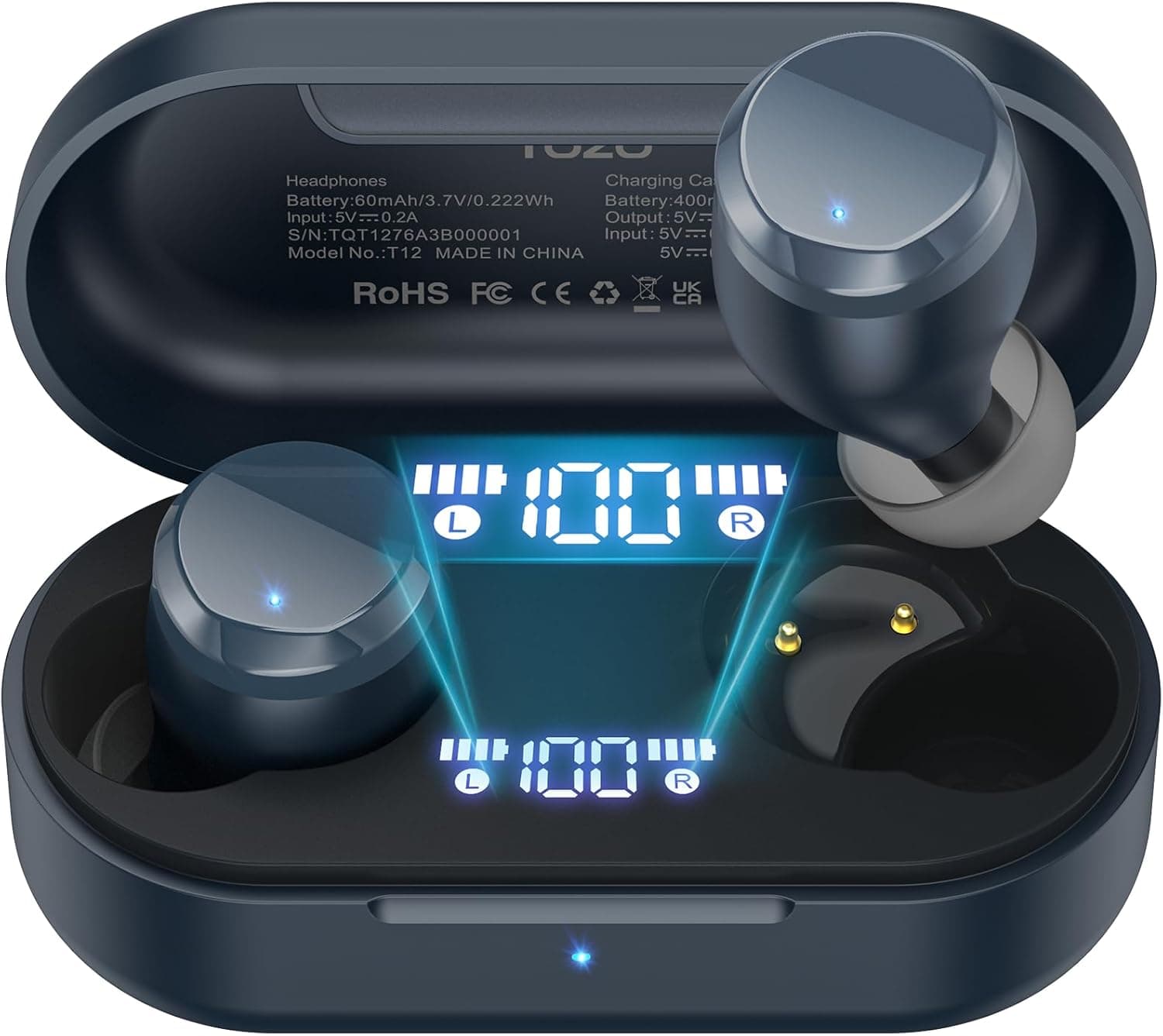 هدفون بی‌سیم TOZO T12 – Bluetooth 5.3