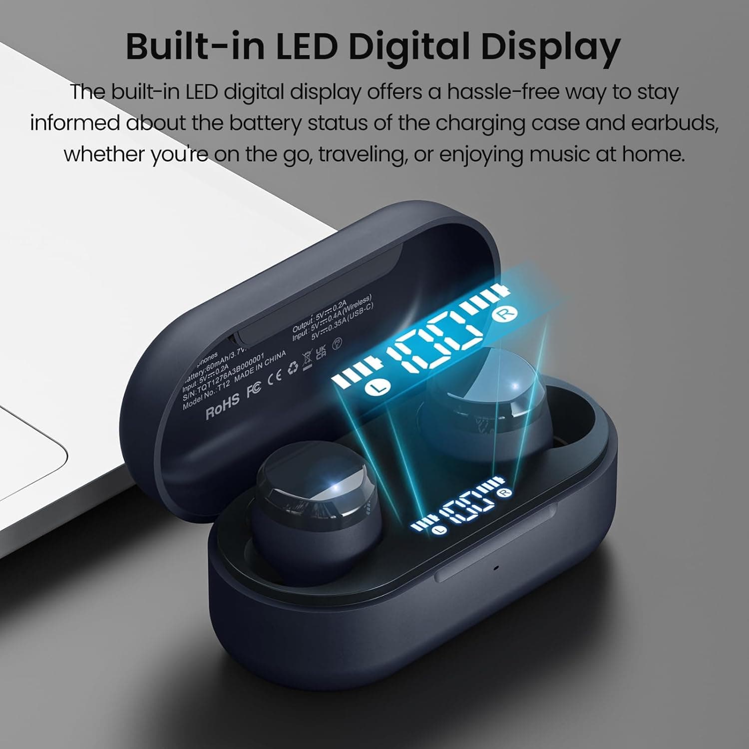 هدفون بی‌سیم TOZO T12 – Bluetooth 5.3