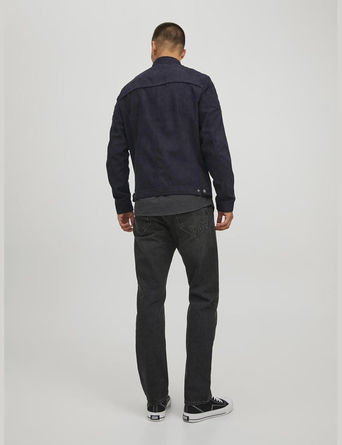 کاپشن کلاسیک مردانه Jack & Jones مدل Rocky Jjerocky Noos Blouson سایز L رنگ Jet Black 2541