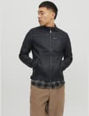 کاپشن کلاسیک مردانه Jack & Jones مدل Rocky Jjerocky Noos Blouson سایز XXL رنگ مشکی 2583