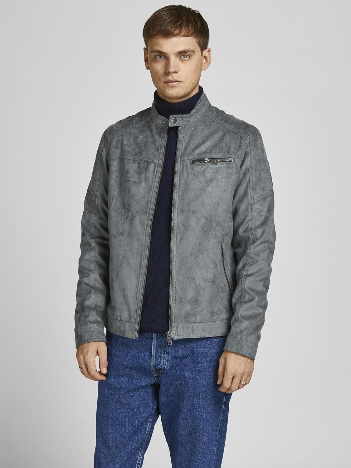 کاپشن کلاسیک مردانه Jack & Jones مدل Rocky Jjerocky Noos Blouson سایز XXL رنگ Sedona Sage 2610