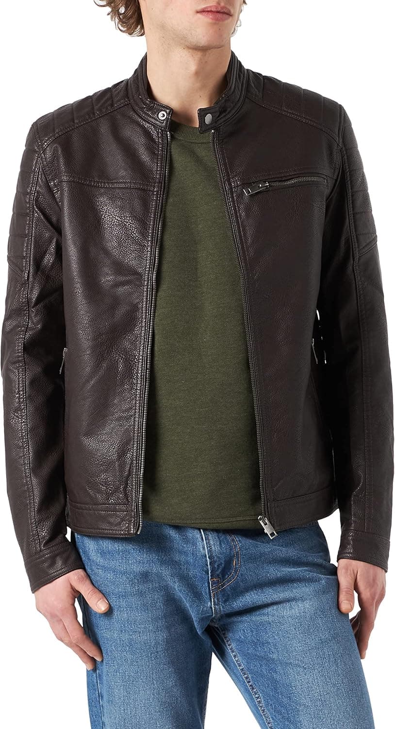 کاپشن کلاسیک مردانه Jack & Jones مدل Rocky Jjerocky Noos Blouson سایز XXL رنگ Chocolate Fondant 2616