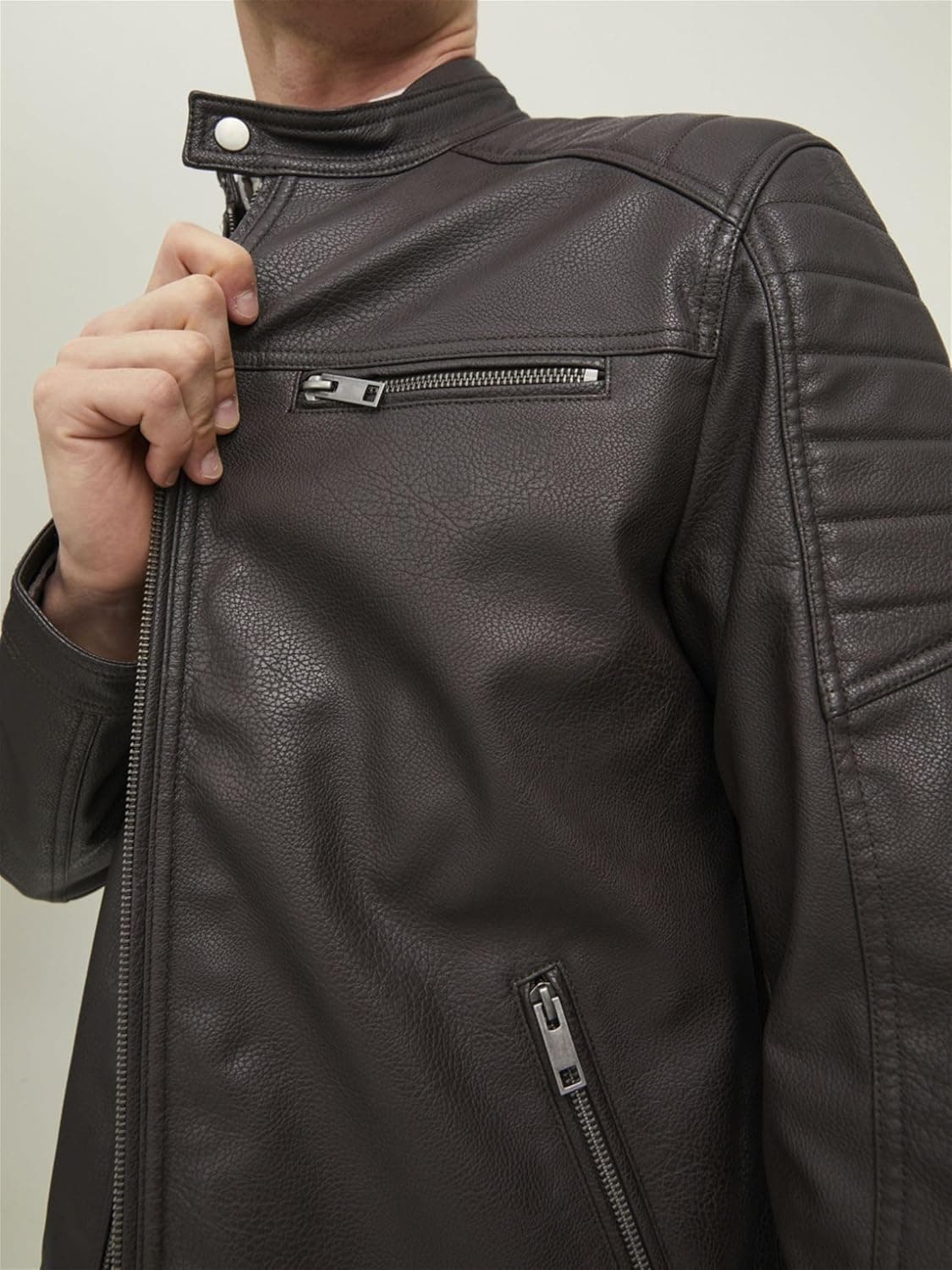 کاپشن کلاسیک مردانه Jack & Jones مدل Rocky Jjerocky Noos Blouson سایز XXL رنگ Chocolate Fondant 2624