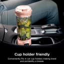 مخلوط‌کن قابل حمل دو عددی Ninja BC155PS Blast، بی‌سیم، ظرف 18 اونس، مخلوط‌کن شخصی برای شیک‌ها و اسموتی‌ها، بدون BPA، درب ضد نشت و دهانه نوشیدن، قابل شارژ، قطعات قابل شست‌وشو در ماشین ظرف‌شویی، رنگ Peach & Stone Peach، Stone 2763