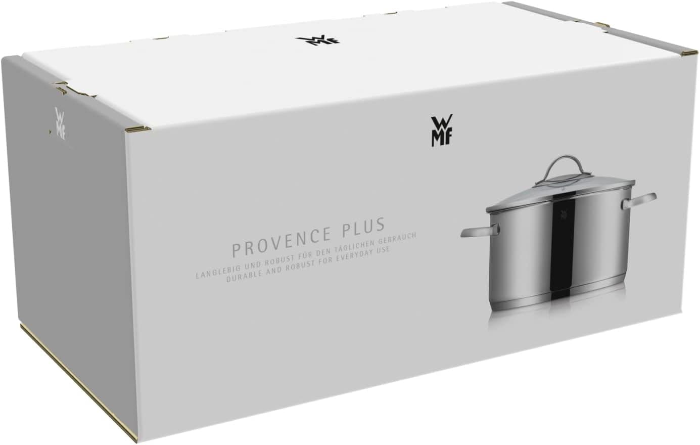 ست قابلمه سس WMF Provence Plus پنج‌تکه القایی با درب شیشه‌ای، استیل ضدزنگ براق Cromargan، ست قابلمه سس، ست قابلمه پنج‌تکه بدون روکش Provence Plus 2790