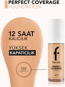 کرم پودر Flormar NP Perfect Coverage شماره 103 رنگ Creamy Beige 2843