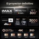 ویدئو پروژکتور قابل حمل مینی Hisense C2 Ultra Real Madrid Edition 4K UHD Triple Color RGB Laser، از 65 تا 300 اینچ، روشنایی 3000 ANSI Lumens، گستره رنگی وسیع 110% BT.2020 Wide Color Gamut، پشتیبانی از Dolby Vision، صدای Sound by JBL، دارای Netflix، مجهز به WIFI 6E، مدل C2 Ultra Madrid Portable 2851