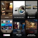 ویدئو پروژکتور لیزری هوشمند DLP هایسنس Hisense M2 PRO سایز 65"-200" (اینچ) 4K TriChroma، روشنایی 1300 Lumens با HDR، نرخ HSR 240Hz، پشتیبانی از Dolby Vision و Alexa داخلی (مدل 2025) M2 PRO قابل حمل 2892