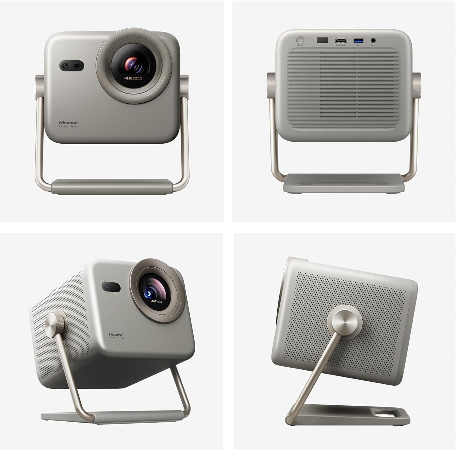 ویدئو پروژکتور لیزری هوشمند DLP هایسنس Hisense M2 PRO سایز 65"-200" (اینچ) 4K TriChroma، روشنایی 1300 Lumens با HDR، نرخ HSR 240Hz، پشتیبانی از Dolby Vision و Alexa داخلی (مدل 2025) M2 PRO قابل حمل 2893