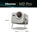 ویدئو پروژکتور لیزری هوشمند DLP هایسنس Hisense M2 PRO سایز 65"-200" (اینچ) 4K TriChroma، روشنایی 1300 Lumens با HDR، نرخ HSR 240Hz، پشتیبانی از Dolby Vision و Alexa داخلی (مدل 2025) M2 PRO قابل حمل 2894