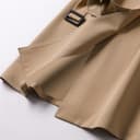 پالتو بارانی زنانه PROPFE، سبک کره‌ای، پالتو مد روز، دو ردیف دکمه، بلند با کمربند، پالتوی شیک، مناسب دفتر، بادگیر (رنگ: Hortel�، سایز: Medium) M Hortel� 2928