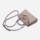 کیف دستی زنانه mothgel مدل Top-handle-handbags معاصر 7.87" x 2.56" x 5.51" رنگ خاکی-نقره‌ای با سگک 3003