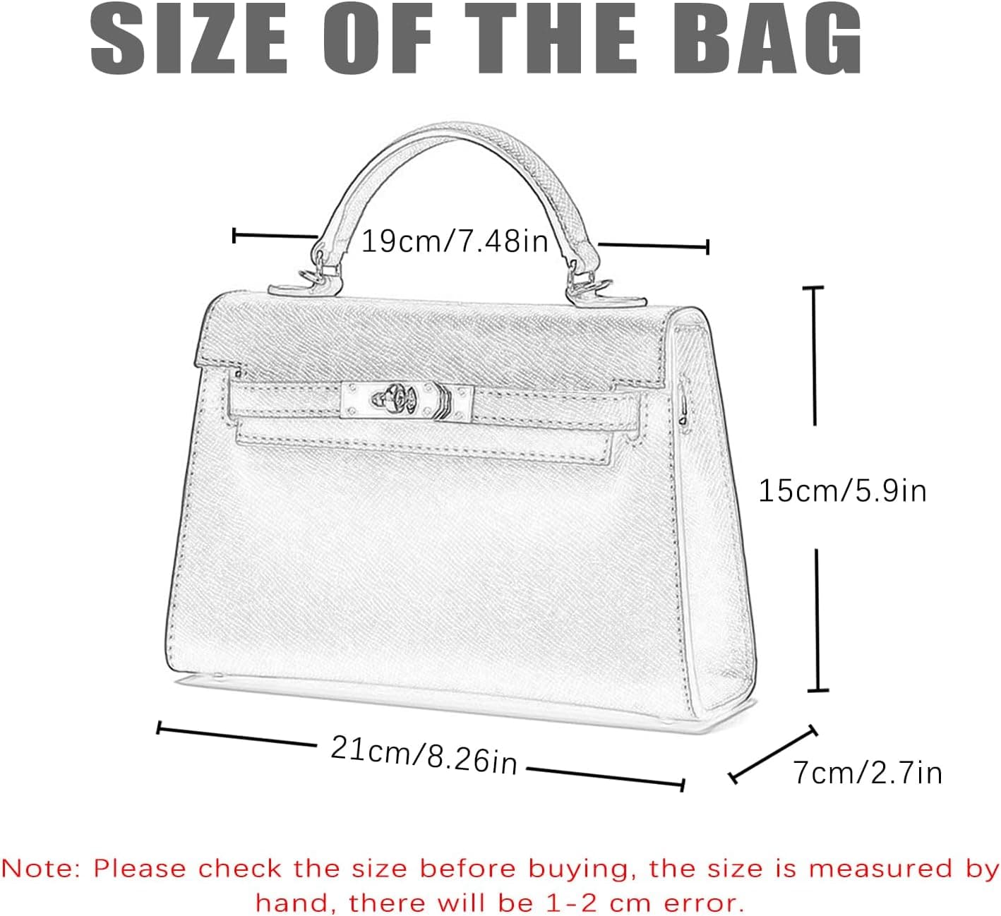 کیف دستی زنانه mothgel مدل Top-handle-handbags معاصر 7.87" x 2.56" x 5.51" رنگ خاکی-نقره‌ای با سگک 3004