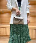 کیف دستی زنانه mothgel مدل Top-handle-handbags معاصر 7.87" x 2.56" x 5.51" رنگ خاکی-نقره‌ای با سگک 3009