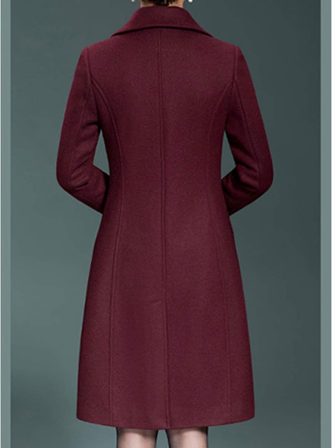 کت بلند زمستانی زنانه Jenkoon از جنس پشم – کت ضخیم و بلند 303