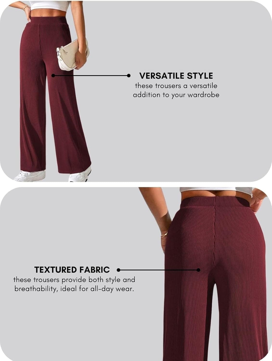 شلوار پاراشوت کارگو زنانه GRECIILOOKS – شلوار کره‌ای دم‌پا گشاد با کمر بلند | پوشاک کژوال ترندی برای استفاده روزانه و سفر (موجود در سایز بزرگ و پک ترکیبی ۲ عددی) ۳۴ زرشکی و مشکی 3067