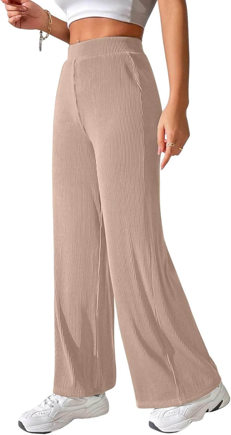 شلوار پاراشوت کارگو زنانه GRECIILOOKS – شلوار کره‌ای دم‌پا گشاد با کمر بلند | پوشاک کژوال ترندی برای استفاده روزانه و سفر (موجود در سایز بزرگ و پک ترکیبی ۲ عددی) ۳۴ بژ 3070