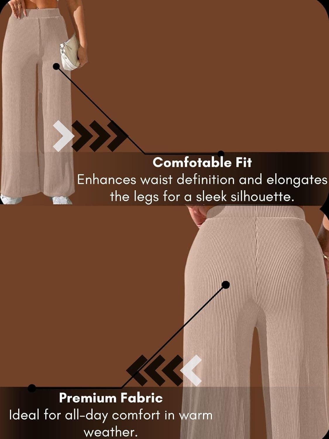 شلوار پاراشوت کارگو زنانه GRECIILOOKS – شلوار کره‌ای دم‌پا گشاد با کمر بلند | پوشاک کژوال ترندی برای استفاده روزانه و سفر (موجود در سایز بزرگ و پک ترکیبی ۲ عددی) ۳۴ بژ 3073