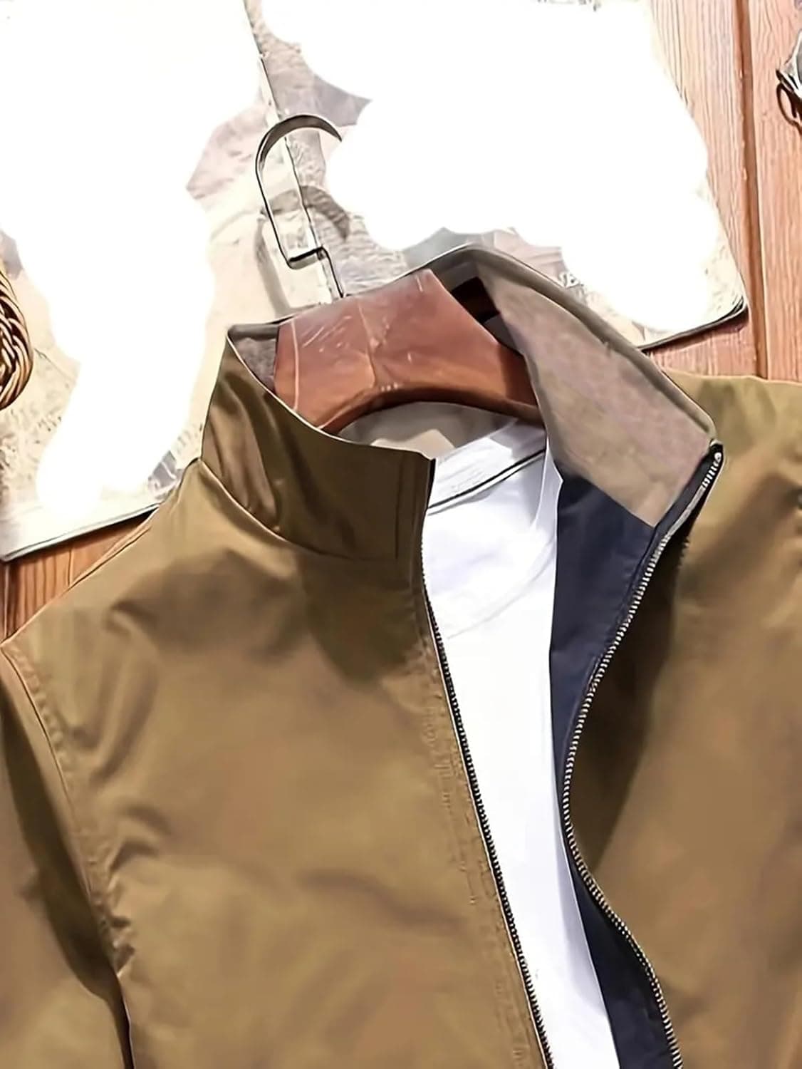 کاپشن مردانه Lymio مدل J-4-khakhi (بسته 1 عددی) سایز M رنگ خاکی 3097