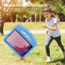 کاور کودکانه برای Lenovo Tab M9 9 اینچ، کاور ضد ضربه کودک با دسته، بند شانه‌ای برای مردان، مناسب برای Lenovo Tab M9 2023 9 اینچ، آبی Lenovo Tab M9 9 Pulgadas 2023 آبی 3115