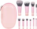 ست ۱۰ عددی براش مینی آرایشی با موهای مصنوعی نرم برای Foundation، Blush، Blending Eyeshadow، ضد حساسیت برای انواع پوست، صورتی 3163