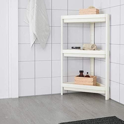 قفسه گوشه‌ای IKEA Vesken سفید 13x13x28 704.710.92 3183