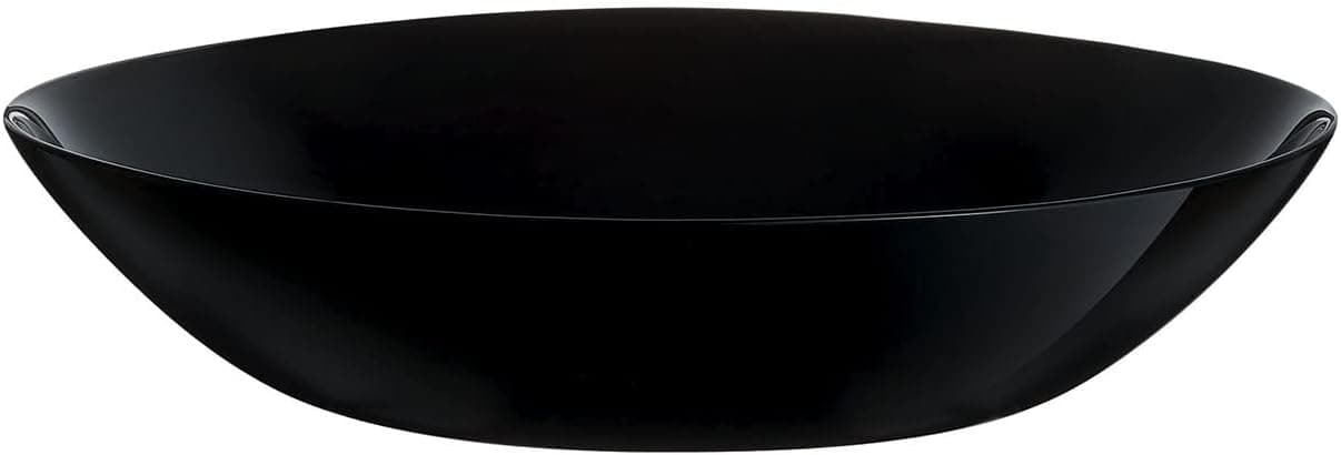 سرویس غذاخوری Luminarc ARC مدل Zelie، ۱۸ عدد بشقاب، شیشه اوپال، مشکی، قابل شستشو در ماشین ظرفشویی، شیک و ظریف 3197