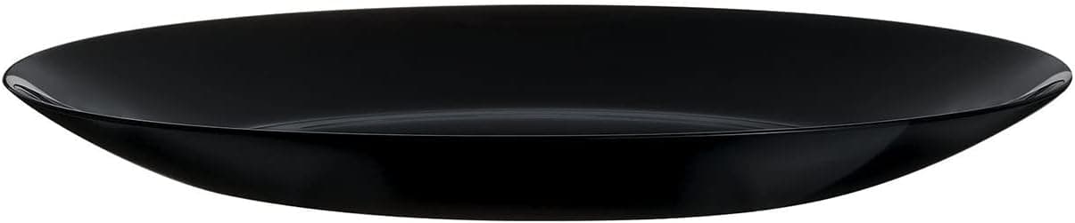 سرویس غذاخوری Luminarc ARC مدل Zelie، ۱۸ عدد بشقاب، شیشه اوپال، مشکی، قابل شستشو در ماشین ظرفشویی، شیک و ظریف 3205