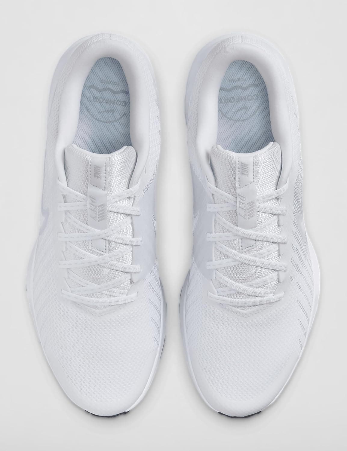 Nike RUN DEFY mens SHOES 42.5 EU WHITEPUREPLATINUM-BLACK 3254