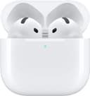 ایربادهای بی‌سیم Apple AirPods 4، هدفون‌های بلوتوث، صدای فضایی شخصی‌سازی‌شده، مقاوم در برابر عرق و آب، کیس شارژ USB-C، چیپ H2، تا 30 ساعت عمر باتری، راه‌اندازی آسان برای iPhone بدون حذف نویز فعال، بدون AppleCare+ (2 سال) 3280