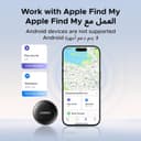 ردیاب هوشمند UGREEN 2PCS FineTrack، سازگار با Apple Find My (فقط iOS)، تگ هوشمند با باتری قابل تعویض، ردیاب و locator تگ چمدان بلوتوث برای یافتن اشیاء مانند کیف پول، چمدان، خودرو، کلیدها و گذرنامه‌ها 3336