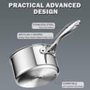 ست ۱۰ تکه قابلمه استیل چندلایه Cooks Standard مدل Multi-Ply Clad، سرویس ۱۰ تکه ظروف پخت‌وپز، رنگ نقره‌ای 3386