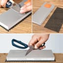 سنگ تیزکن الماس SHARPAL 168H زبر 325 / فوق‌العاده نرم 1000 سنگ دوطرفه - تیزکن حرفه‌ای چاقو با راهنمای زاویه و پایه ضدلغزش (200 x 75 میلی‌متر) دانه‌بندی 325 و 1000 3436