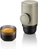 Wacaco MINIPRESSO NS2 - دستگاه اسپرسوساز قابل حمل برای کپسول‌های قهوه، دوستدار محیط زیست، ساخته شده با استفاده از Biomass، با قدرت عصاره‌گیری 18 Bar، فوق‌العاده سبک، دارای سیستم مخزن آب یکپارچه - بژ 3460