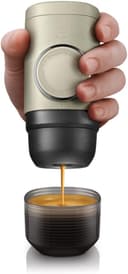 Wacaco MINIPRESSO NS2 - دستگاه اسپرسوساز قابل حمل برای کپسول‌های قهوه، دوستدار محیط زیست، ساخته شده با استفاده از Biomass، با قدرت عصاره‌گیری 18 Bar، فوق‌العاده سبک، دارای سیستم مخزن آب یکپارچه - بژ 3466