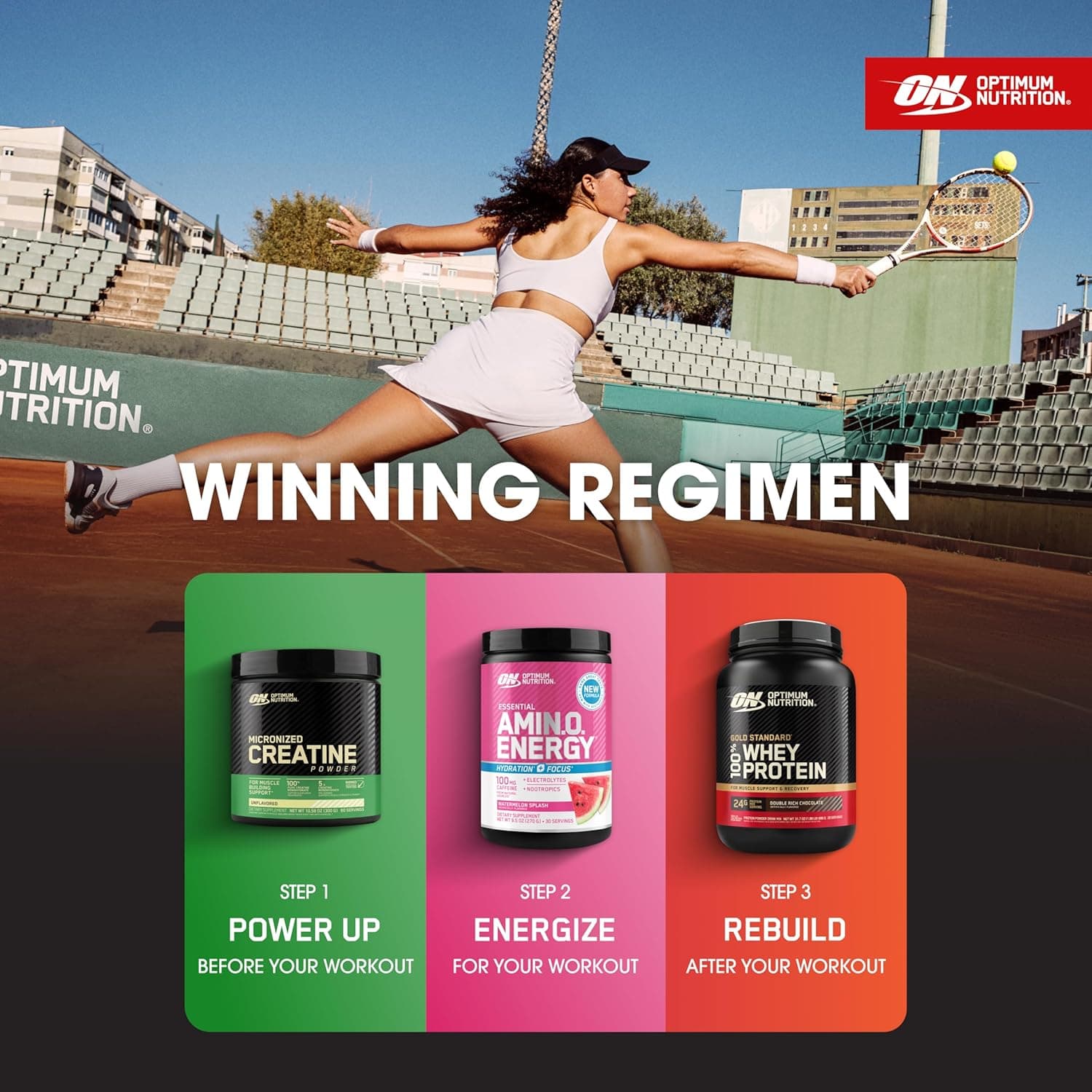 پودر Micronized Creatine Monohydrate از Optimum Nutrition (ON) برای حمایت از عضله‌سازی - بدون طعم، 300 گرم، 60 وعده - بسته‌بندی ممکن است متفاوت باشد 300 گرم 3503