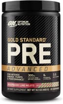 پیش‌تمرین Optimum Nutrition Gold Standard Pre Workout Advanced، حاوی Creatine، Beta-Alanine، Micronized L-Citrulline و Caffeine برای افزایش انرژی، سازگار با رژیم Keto، طعم Raspberry Lime Mojito، ۲۰ وعده مصرف 3533