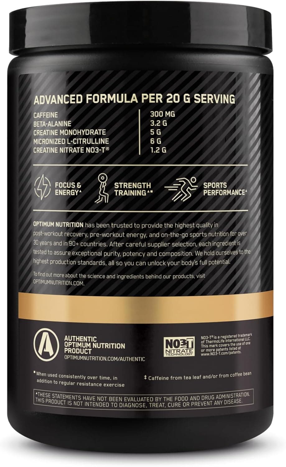 پیش‌تمرین Optimum Nutrition Gold Standard Pre Workout Advanced، حاوی Creatine، Beta-Alanine، Micronized L-Citrulline و Caffeine برای افزایش انرژی، سازگار با رژیم Keto، طعم Raspberry Lime Mojito، ۲۰ وعده مصرف 3541