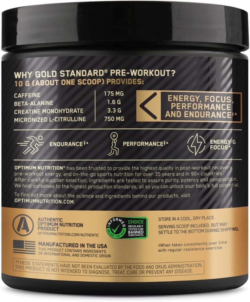 پیش‌تمرین Optimum Nutrition Gs طعم سیب سبز 300 گرم 6/کارتن 3550