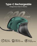 ماوس ارگونومیک ProtoArc، ماوس عمودی بی‌سیم EM11 NL، ماوس ارگو با قابلیت اتصال به چند دستگاه، ماوس قابل شارژ از طریق USB-C برای Windows، Mac OS، رایانه شخصی/نوت‌بوک/لپ‌تاپ، سبز 3569