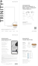 دستگاه صورت NuFACE TRINITY+ با جریان Microcurrent – کاهش‌دهنده چین و چروک با سری مخصوص لب و چشم، تأیید شده توسط FDA برای سفت کردن و فرم‌دهی هدفمند صورت، همراه با ژل فعال‌کننده Microcurrent و کرم ابریشمی. 382