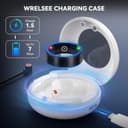 حلقه هوشمند Smart Ring Health Tracker – حلقه تناسب اندام با ردیاب خواب و گام‌ها، حلقه سلامت ضدآب از جنس استیل ضدزنگ با مانیتور ضربان قلب، همراه با کیس شارژ، رنگ مشکی، سایز ۹. 505