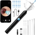 ابزار پاک‌کننده جرم گوش با دوربین HD – شامل دوربین، ۶ چراغ LED، و ابزار تمیزکننده گوش، کیف کامل پاک‌سازی جرم گوش، شارژ از طریق USB و سازگار با Android و iPhone – رنگ مشکی. 508