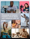 Hollyland LARK M2 میکروفون بی‌سیم – سازگار با iPhone، اندروید و دوربین، صدای Hi-Fi با کیفیت 48KHz/24Bit، برد ۱۰۰۰ فوت LOS، حذف نویز، ۴۰ ساعت عمر باتری، مناسب برای ویلاگینگ، YouTube و استریمینگ – نسخه Combo. 551