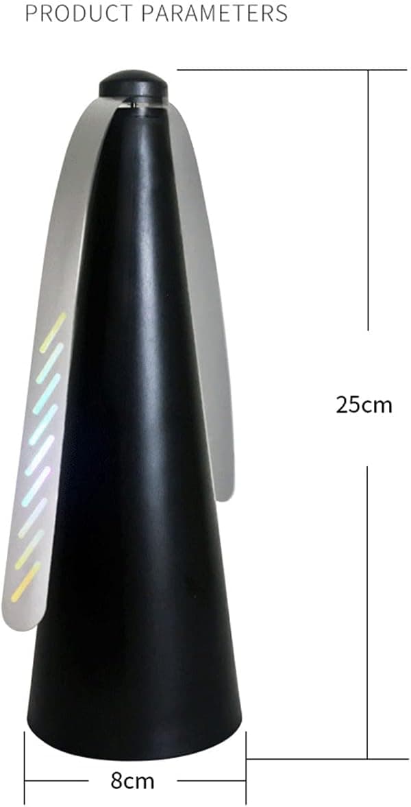 ELECDON Fan ضد حشرات – پرتابل و برقی، مناسب برای دفع پشه، مگس و حشرات، پنکه خانگی ضد پشه برای کمپینگ، باغ و فضای باز، ایده‌آل برای لذت بردن از وعده‌های غذایی در فضای باز – رنگ مشکی. 590