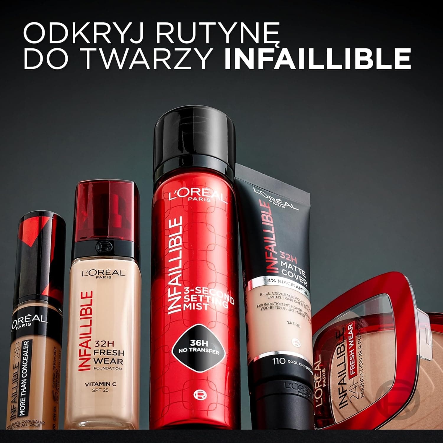 اسپری فیکس‌کننده ۳ ثانیه‌ای L’Oréal Paris L'Oreal Infallible، میست بسیار ریز برای ماندگاری تا ۳۶ ساعت، شفاف، ۱.۷۶ اونس مایع 674