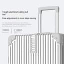 ست چمدان، ۳ تکه (۲۰/۲۴/۲۸ اینچ) چمدان با چرخ‌های یونیورسال PC+ABS هاردشل بادوام، قیمت حراج (نقره‌ای) 759