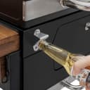 کبابپز و دوددهنده زغالی Royal Gourmet 24 اینچ – گریل فضای باز جادار با سینی زغال قابل تنظیم و قفسه گرمکن برای باربیکیوهای حیاط پشتی W 125 x H 112 x D 57 سانتیمتر 771