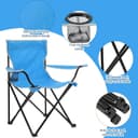 MOMENT صندلی ساحلی قابل حمل و تاشو – چندمنظوره برای بزرگسالان، سبک و مناسب برای حیاط، چمن، فضای باز، سفر، پیک‌نیک و پیاده‌روی، با تحمل وزن تا ۱۱۰ کیلوگرم، همراه با کیف حمل، رنگ تصادفی – بسته ۴ عددی. 856