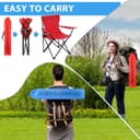 MOMENT صندلی ساحلی قابل حمل و تاشو – چندمنظوره برای بزرگسالان، سبک و مناسب برای حیاط، چمن، فضای باز، سفر، پیک‌نیک و پیاده‌روی، با تحمل وزن تا ۱۱۰ کیلوگرم، همراه با کیف حمل، رنگ تصادفی – بسته ۴ عددی. 857